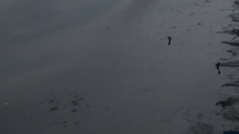 Kocaeli’de kanalın rengi siyaha döndü