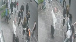 Kentin göbeğinde olay; Kızlı erkekli iki grup birbirine girdi