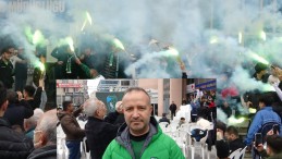 Taraftar yasağında kent merkezini stadyuma çevirdiler