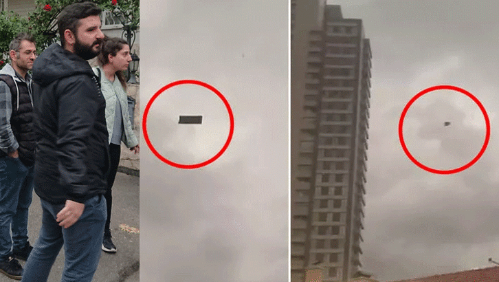 Uçan koltuk bakın nereye düştü! ‘Bir anda bize doğru geldiğini gördüm’