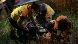 Binanın 5 .katından aşağıya düştü