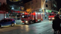 İş yerinde kombiden yangın çıktı