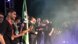 Kocaelispor şampiyonluk kupasını kaldırdı; İşte muhteşem anlar