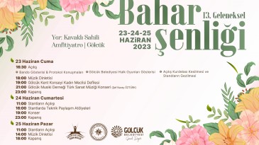 13. Bahar Şenliği Gölcük’te Başlıyor