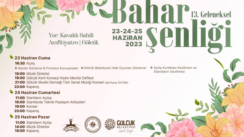 13. Bahar Şenliği Gölcük’te Başlıyor