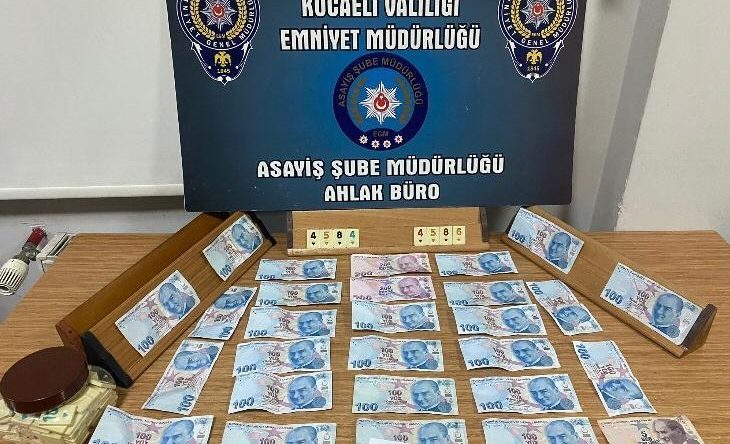 Kocaeli’de kumar oynayanlara baskın