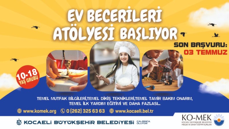 KO-MEK, ‘Ev Becerileri Atölyesi’ Kursu Açıyor