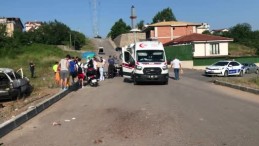 Dehşeti yaşadılar; Otomobil takla attı, 1’i ağır 5 yaralı