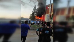 Su soğutma tesisatı yaparken yangın çıktı; 1 işçi yaralandı