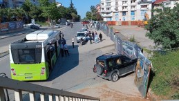 Kocaeli’de kaza sonrası iki şoför birbirine girdi