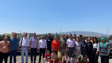 Başkan Hürriyet Afet Bölgesinde