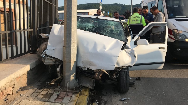 Alkollü Sürücü Araca Arkadan Çarptı