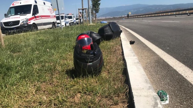 Motosiklet kazası: 1 ölü, 1 yaralı