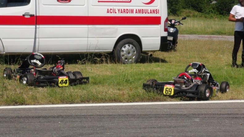 Yarışta kaza; Annesi gözyaşlarına boğuldu