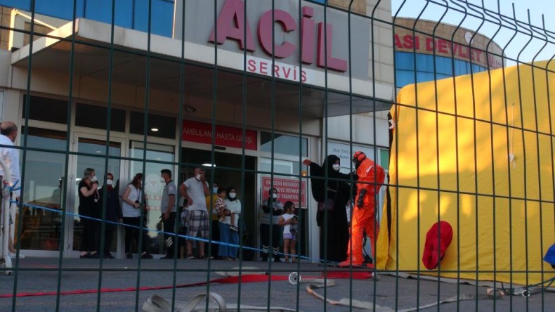 Şahıs baygın bulundu, hastane karantinaya alındı