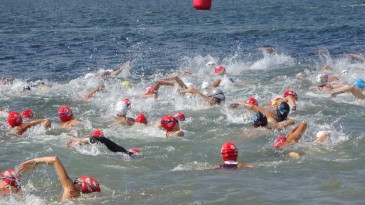 11 ilden 600 sporcu, İzmit Körfezi’nde nefes kesti