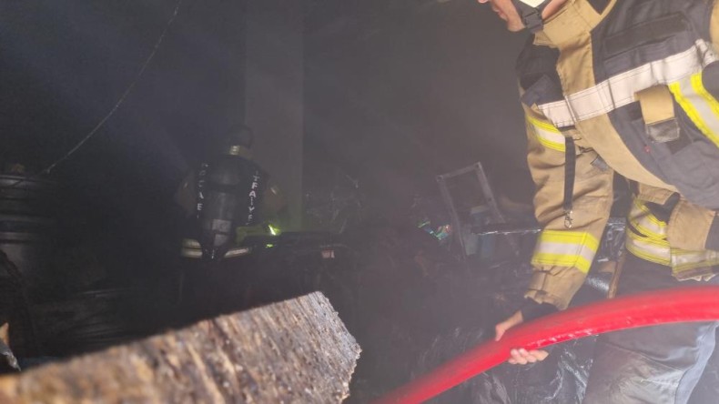 Depoda yangın; ATV aracı küle döndü