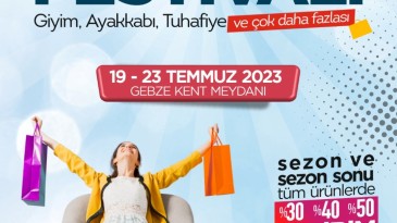 Gebze, Alışveriş Festivaliyle Şenlenecek