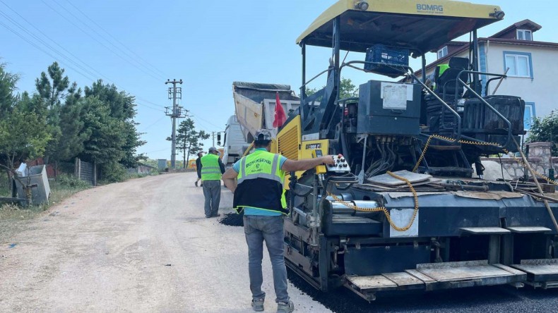 Körfez Alihocalar Yolu Asfaltlandı