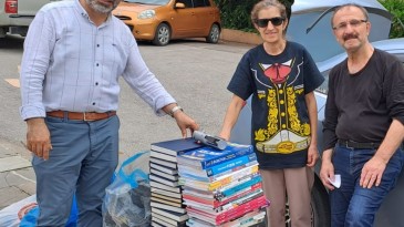 Muhtar Müyesser Yılmaz’dan Şehit Kütüphanesi’ne Kitap Desteği