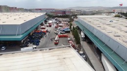 Migros’ta felaketin eşiğinden dönüldü; Drone ile havadan görüntülendi