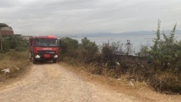 Otluk alanı ateşe verip kaçtı