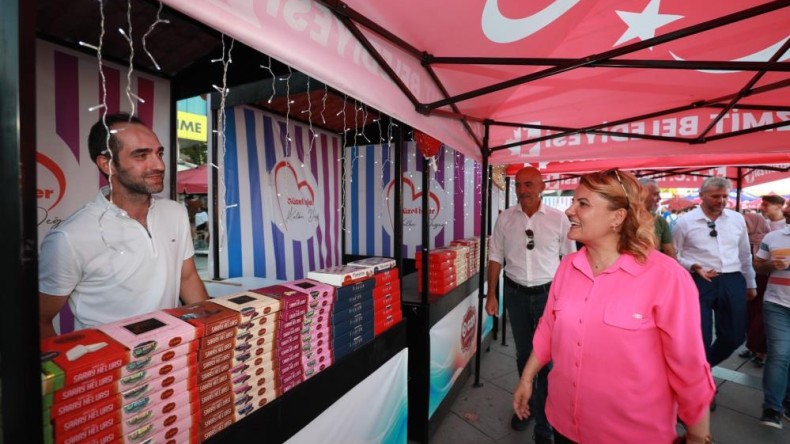 Festivalde esnaflara da yer verdi