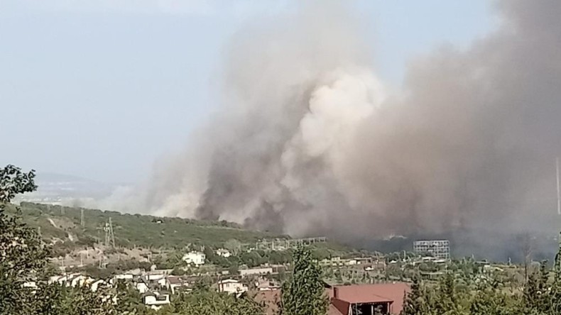 TÜBİTAK yerleşkesinde korkutan yangın