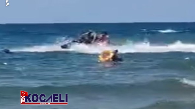 Kandıra sahilinde can pazarı: Boğulacaklardı, 4 kişi kurtarıldı