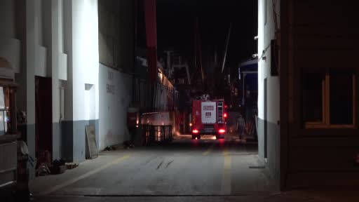 Tersanede yangın