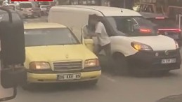 Trafikte tartıştığı sürücüye böyle saldırdı