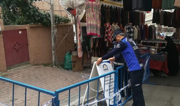 Kurallara uymayan esnafın tezgahı kapatıldı