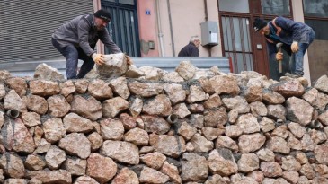 Bekirdere’de çöken istinat duvarı yeniden inşa edildi