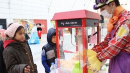 Bu festivalde çocuklar çok eğleniyor
