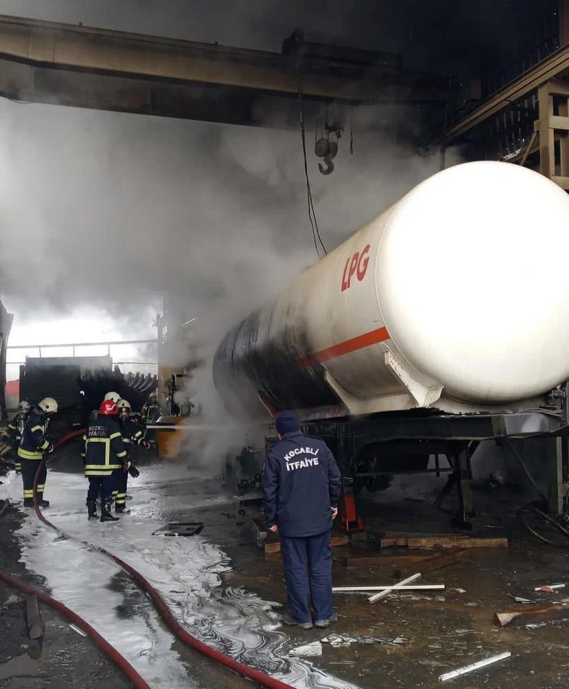 LPG tankı patladı: 1 işçi yaralandı