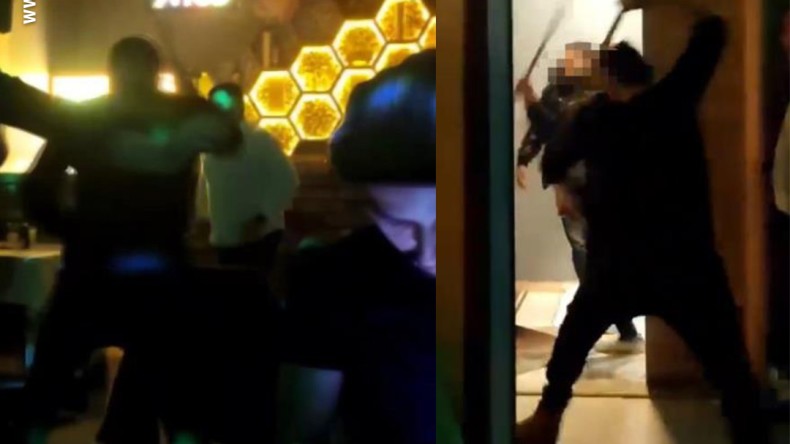 Restoranda kavga: Sopalarla saldırdılar