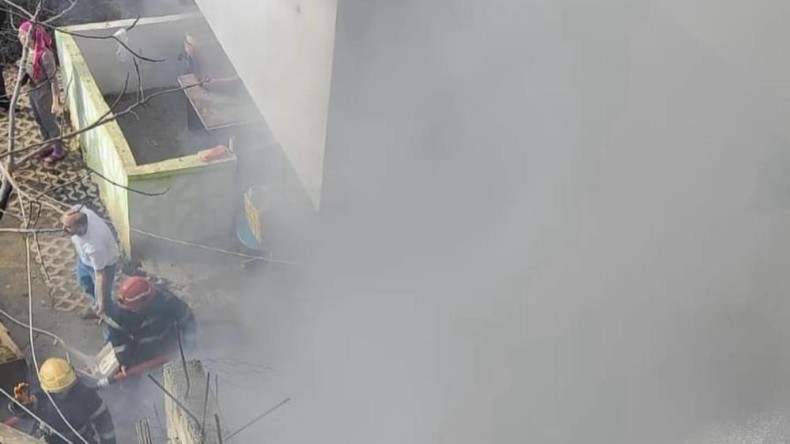 Apartmanın birinci katında yangın