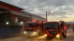 Kartepe’de çelik konstrüksiyon firmasında yangın