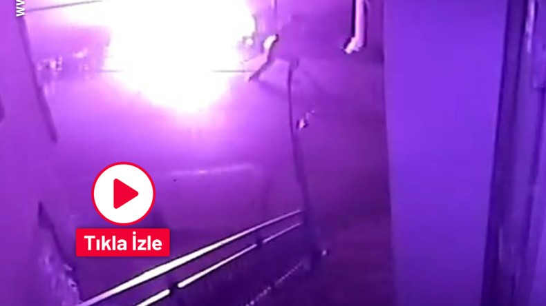 Eski kız arkadaşının evinin önüne benzin döküp yaktı