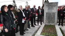 Efsane Başkan Leyla Atakan ve çalışma arkadaşları kabri başında anıldı