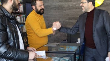 Hüseyin Ayaz’a, esnaf ziyaretlerinde büyük ilgi