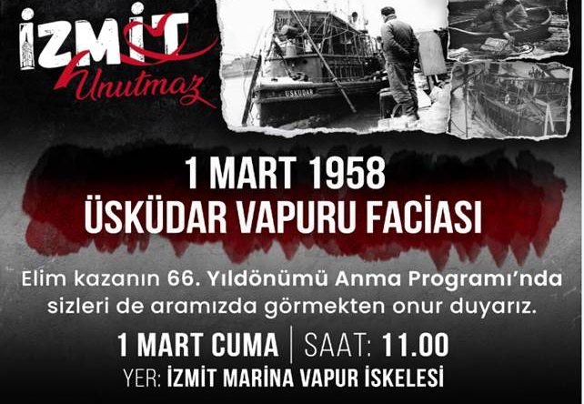 İzmit Belediyesi elim kaza için anma etkinliği düzenliyor