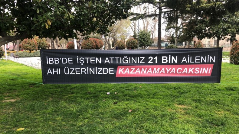 Büyükşehir önünde eylem; “ahımızı aldınız, kazanamayacaksınız”