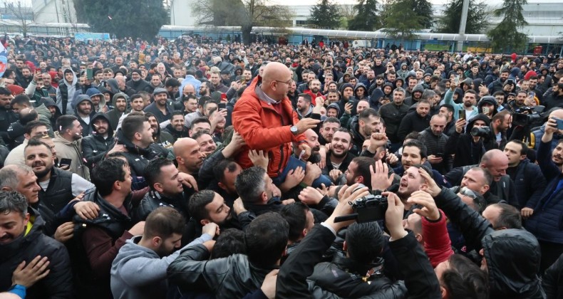 Lastik İşçisine yüzde 82 zam: Alaaddin Sarı omuzlarda