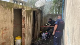 Ateşle oynayan çocuklar yangına sebep oldu