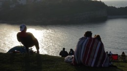 Binlerce kişi Palamar Tepesi’ne akın etti: Manzara mest ediyor