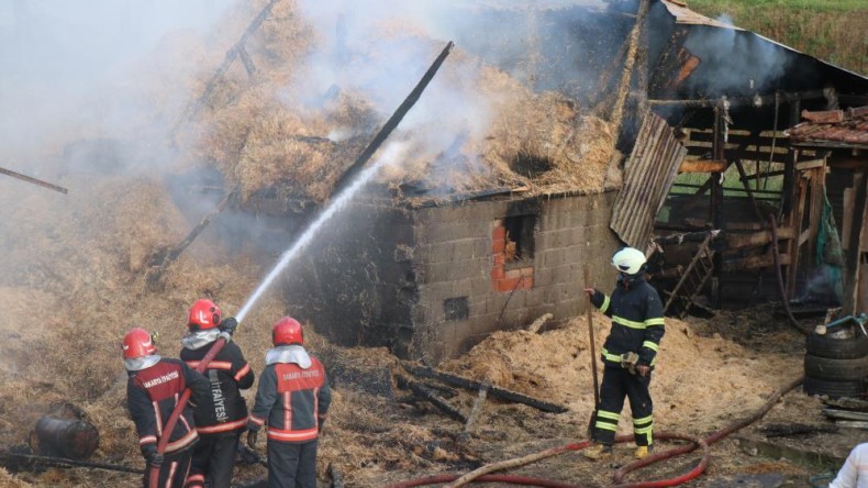 Yangın Besi Çiftliğini kül etti: 25 büyükbaş telef oldu