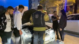 Seyir halindeki otomobilde yangın