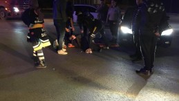 Otomobilin çarptığı yaya yaralandı