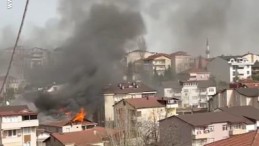 Derince’de korkutan yangın